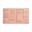 Ver imagem 4 de Veneziana Madeira Cd Je121 100x120cm R14 Vidro Quadrado Esel