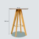 Ver imagem 2 de Mesa Bistrô Sunshine 70 Cm Redonda Tauari