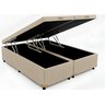 Cama Box Baú King Bipartido 96 Diversas Cores (193x203x42):corino Bege/king - 1