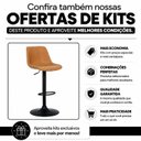Ver imagem 7 de Banqueta Gênova Base Disco Móveis Banquetas Marrom/Caramelo