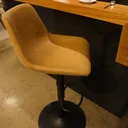 Ver imagem 6 de Banqueta Gênova Base Disco Móveis Banquetas Marrom/Caramelo