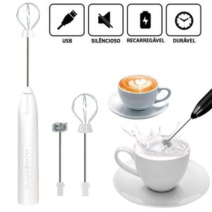 Mini Mixer 2 em 1: Batedor Elétrico para Bebidas e Frutas