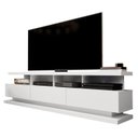 Ver imagem 2 de Rack para TV até 72 Polegadas 180cm com Rodízios 3 Gavetas 4 Nichos Vivare 