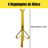 4 Preguiças Carro Cavalete para Automóvel 2 Toneladas Tripé Manutenção Aço Alta Durabilidade - 4