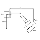 Ver imagem 6 de Ducha Chuveiro Aquecedor Solar Gás Slim Flex Redondo Inox:Cromado