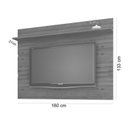 Ver imagem 2 de Painel para TV até 72 Polegadas MDF 180CMX133CM 1 Prateleira Vivare New Bege