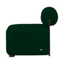 Ver imagem 4 de Poltrona Livi Tecido Bouclê Verde - Vallisa Decor
