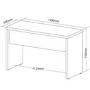 Ver imagem 5 de Mesa Escrivaninha para Escritório Loke Olmo/branco