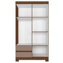 Ver imagem 6 de Guarda Roupa Casal 103cm Espelho Lipion Nogueira/Cappuccino a02 - Mpozenato