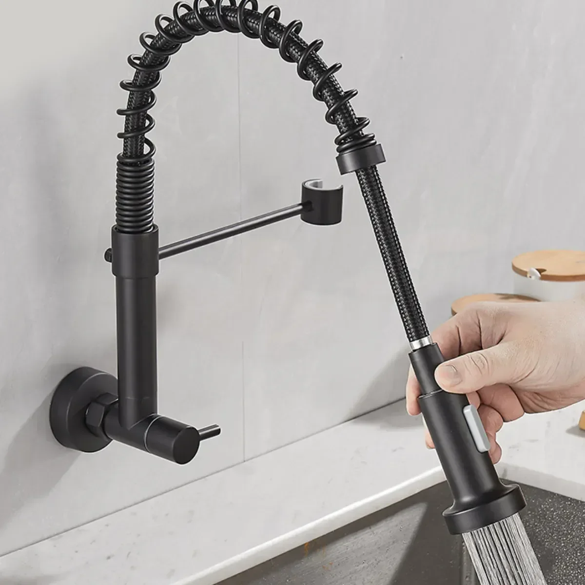 Ver imagem 4 de Torneira Gourmet Inox 50cm Pk103-b Sn02 Snel Premium Modelo: Parede Cor: Preto