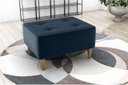 Ver imagem 3 de Kit 2 Puff Decorativo Piva Suede Azul Marinho