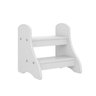Escadinha Infantil 38,4x39,4x33,2cm 2 Degraus Montessori Branco - 2