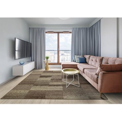 Tapete São Carlos Supreme Estonado Bege 1,50 X 2,00 :Geométrico/Marrom-claro