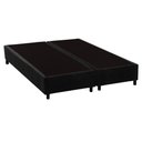 Ver imagem 1 de Cama Box Base Queen Universal Suede Black (158x198x20) - Costa Rica