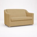 Ver imagem 5 de Kit Namoradeira + 4 Poltronas Decorativas para Sala Mila Suede Cores Pé de Plastico Cromado