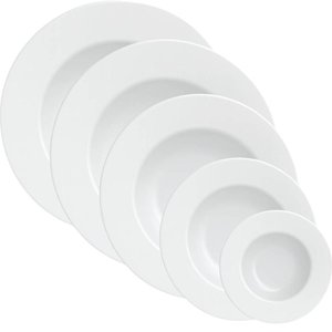 Aparelho de Jantar Maria Augusta Porcelana 30 Peças Tramontina Mesa Posta Branca