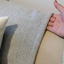 Ver imagem 3 de Manta Decorativa Sofá Grande Algodão Cinza Cru 240 x 400 (Super King)