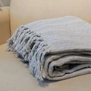 Ver mais imagens de Manta Decorativa Sofá Grande Algodão Cinza Cru 240 x 400 (Super King)