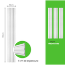 Ver imagem 5 de Painel Ripado em Barra 110x10cm (0,11m²) Eva Meu Rodapé