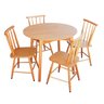 Jogo de Jantar Colonial Brisa Mesa 90 Cm + 04 Cadeiras Mel Rustico - 15