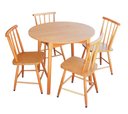 Ver imagem 7 de Jogo de Jantar Colonial Brisa Mesa 90 Cm + 04 Cadeiras Mel Rustico