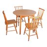 Jogo de Jantar Colonial Brisa Mesa 90 Cm + 04 Cadeiras Mel Rustico - 2
