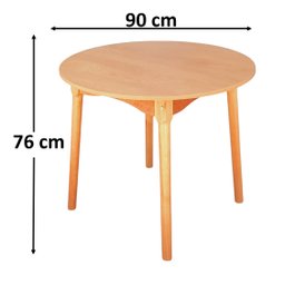 Jogo de Jantar Colonial Brisa Mesa 90 Cm + 04 Cadeiras Mel Rustico - 4