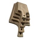 Ver imagem 3 de Kit 6 Tábuas de Corte de Madeira Presente Churrasco Festas:marrom