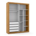 Ver imagem 3 de Dormitório Tutto New 4 Portas, Cômoda 1 Porta, Berço Branco Soft/Freijó - Matic Móveis