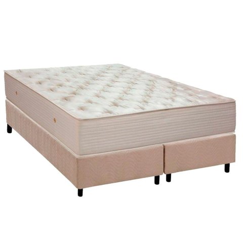 Colchão Queen Molas Ensacadas Masterpocket Orthotel Superluxo + Base Crc Suede Clean (158x198) -
