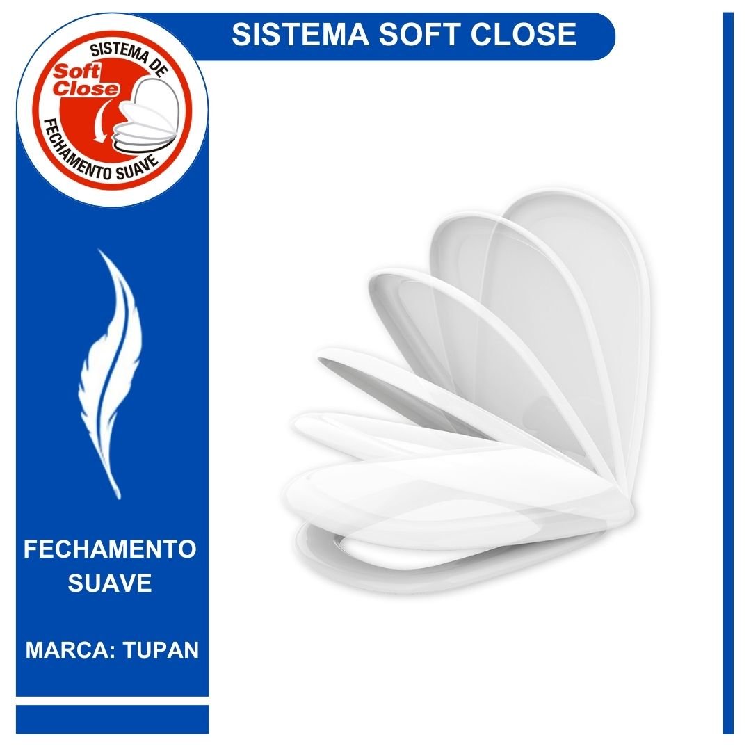 Assento Sanitário Icasa Sabatini Soft Close Tupan:branco - 3