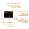 Kit 2 Travesseiros Select Gold 100% Algodão Preenchimento Fibra de Silicone Importada e Antialérgica - 6