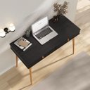 Ver imagem 6 de Mesa de Estudo para Quarto Office Madeira Preto Freijó Wanda Idimex