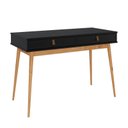 Ver imagem 5 de Mesa de Estudo para Quarto Office Madeira Preto Freijó Wanda Idimex
