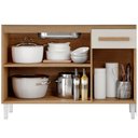 Ver imagem 4 de Balcão Naiomi 3 Portas 1 Gaveta 120CM sem Tampo Aramóveis