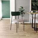 Ver imagem 7 de Kit 04 Cadeiras Sala de Jantar L02 Verde Musgo Bege