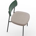 Ver imagem 2 de Kit 04 Cadeiras Sala de Jantar L02 Verde Musgo Bege