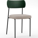Ver mais imagens de Kit 04 Cadeiras Sala de Jantar L02 Verde Musgo Bege