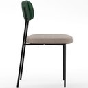 Ver imagem 3 de Kit 04 Cadeiras Sala de Jantar L02 Verde Musgo Bege