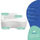 Ver imagem 6 de Kit Divã Recamier Orgânico Marrocos 150cm Lado Direito e 2 Poltronas Amore Bouclé Branco