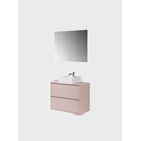 Ver imagem 5 de Gabinete para Banheiro com Cuba e Armario 80cm Mdf Rosa Dubai - On Móveis