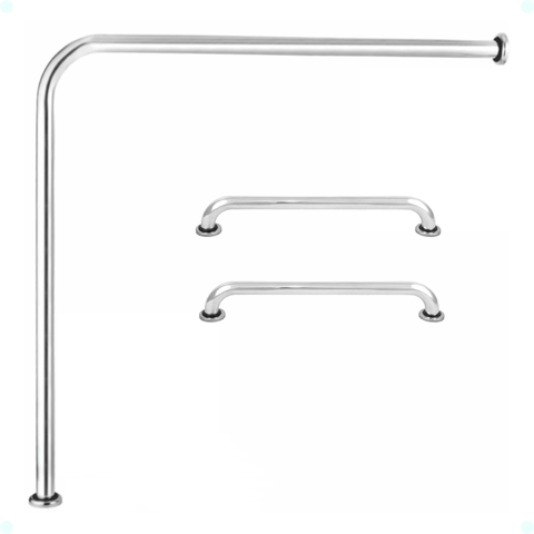 Alça Barra de Apoio 70x70 com 2 Alças 30cm Cadeirante, Idoso Único