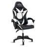 Cadeira Gamer Preto e Branco Healer Lancer Reclinável Giratória - 1