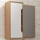 Ver imagem 2 de Espelheira para Banheiro 60 Cm 1 Porta Bn3648 Amendoa Branco Tecno Mobili