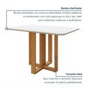 Ver imagem 6 de Conjunto Sala de Jantar 4 Lugares Retangular Tampo MDF Mesa Tessera e Cadeiras Pés Madeira Jade