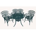 Ver imagem 3 de Banco para Jardim Namoradeira Primavera 2 Lugares Alumínio Fundido Verde