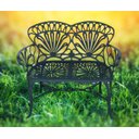 Ver imagem 2 de Banco para Jardim Namoradeira Primavera 2 Lugares Alumínio Fundido Verde