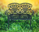 Ver imagem 2 de Banco para Jardim Namoradeira Primavera 2 Lugares Alumínio Fundido Verde