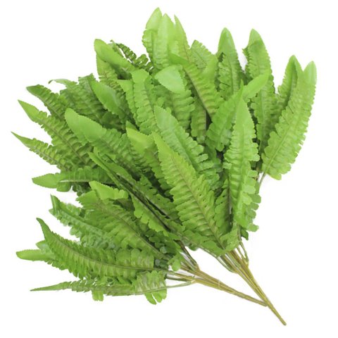 4 Ramos Decoração Arranjo Samambaia Artificial 35cm