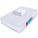 Ver imagem 1 de Kit Colchão Chiqueirinho Cercadinho Mini Berço + Protetor Capa Impermeável 100x70x10cm Bf Colchões